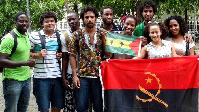 Africanos Torcida de Gana (Foto: Viviane Leão/GloboEsporte.com)