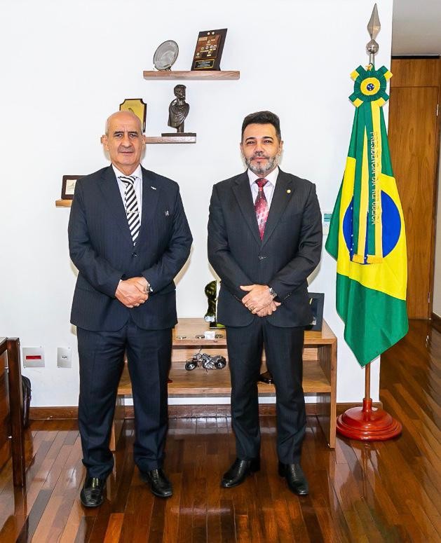 Marco Feliciano  e o ministro Luiz Eduardo Ramos 