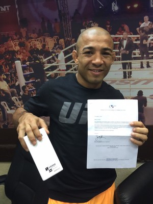 José Aldo, teste antidoping, USADA (Foto: Arquivo Pessoal) José Aldo, teste antidoping, USADA (Foto: Arquivo Pessoal)