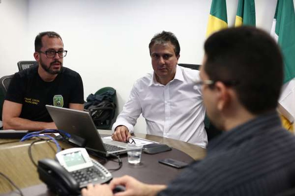 Camilo Santana afirmou que o estado segue realizando ações de combate ao crime — Foto: SSPDS/Divulgação