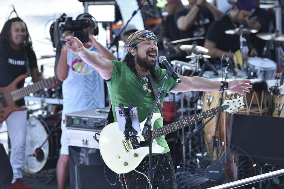 Bell Marques no Circuito Dodô (Barra/Ondina) durante carnaval 2020 em Salvador — Foto: Elias Dantas/Ag. Haack