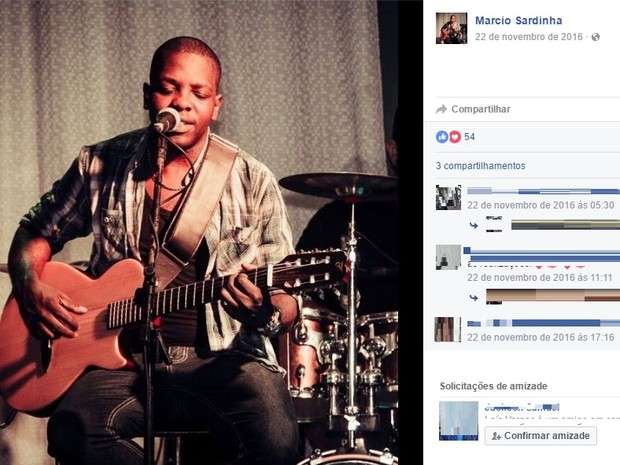Márcio Sardinha, cantor sertanejo, se sentiu mal e morreu em São Pedro da Aldeia (Foto: Reprodução / Facebook)