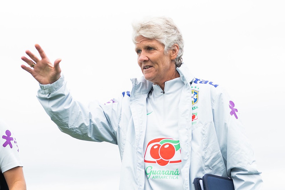 Pia Sundhage, técnica da seleção brasileira feminina — Foto: Sam Robes/CBF