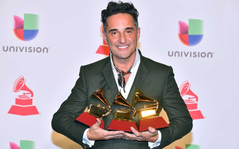 Jorge Drexler foi o vencedor do Grammy Latino 2018 — Foto: Sam Wasson / Getty Images / AFP Photo