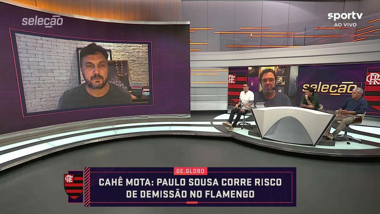 Cahê Mota descreve momento de Paulo Sousa no Flamengo: 'Corre risco de demissão'