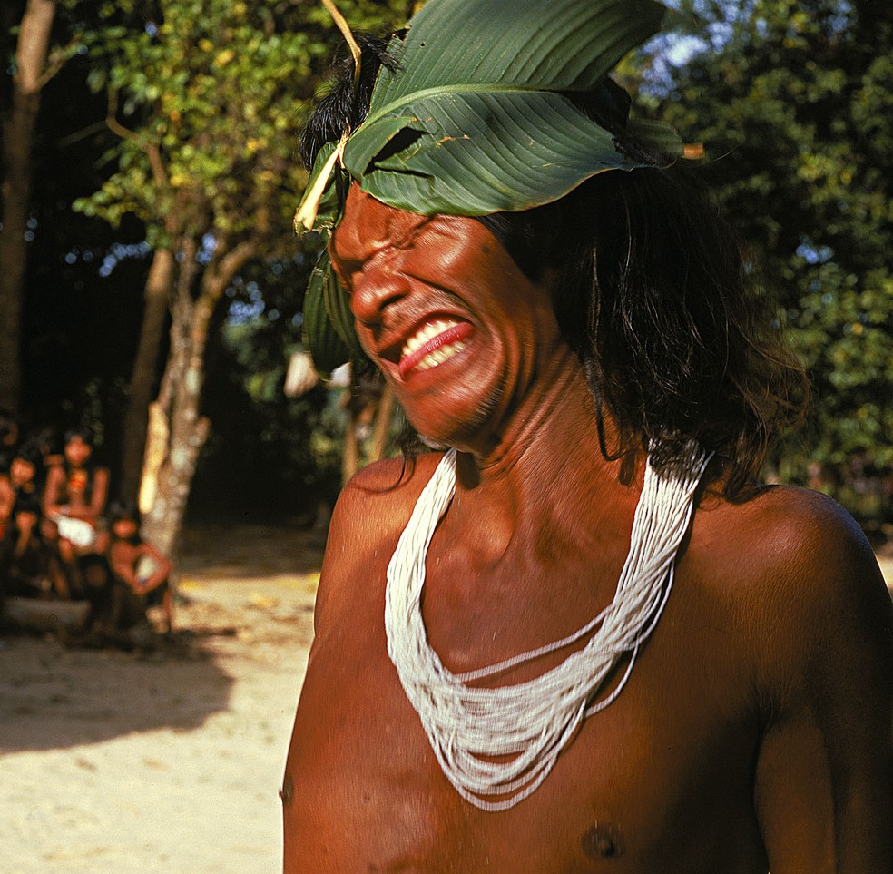 Palhaço indígena Hotxuá — Foto: Sesc DF/Divulgação