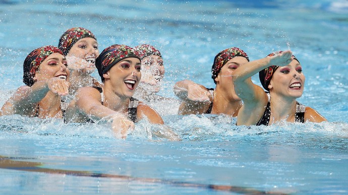 Brasil nado sincronizado rotina técnica - Mundial de esportes aquáticos (Foto: EFE)