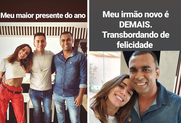Anitta fala sobre o novo irmão, Felipe (Foto: Reprodução/Instagram)