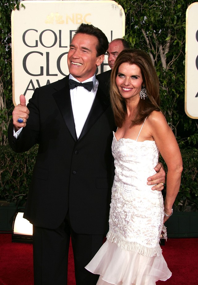 Arnold Schwarzenegger e Maria Shriver em 2005 (Foto: Getty Images)