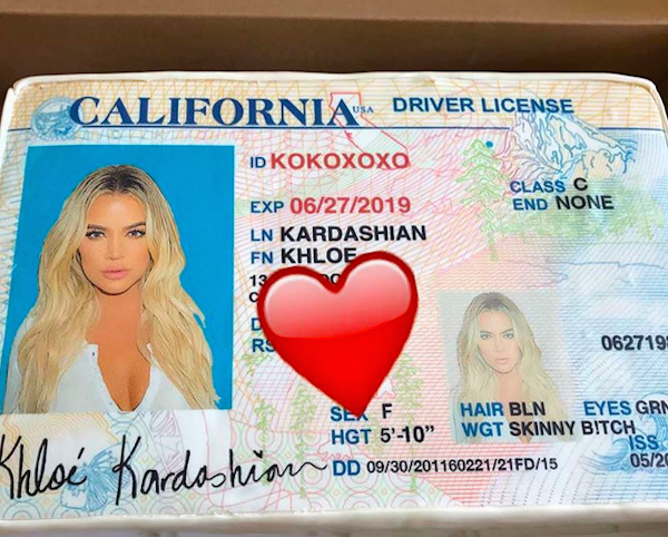 O novo documento da celebridade Khloé Kardashian (Foto: Snapchat)