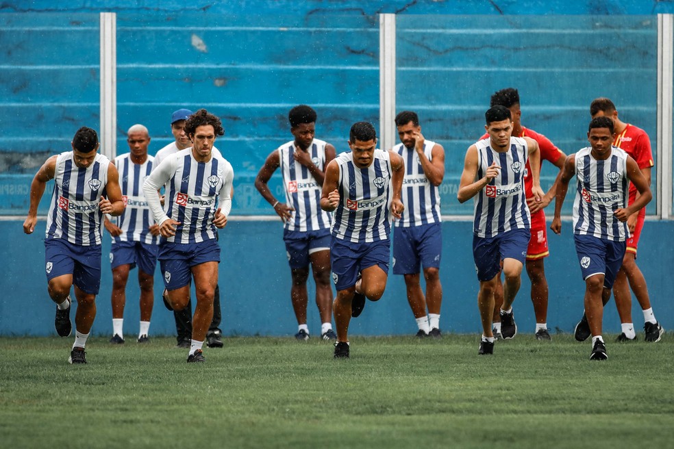 Elenco do Paysandu iniciou a pré-temporada de 2021 — Foto: Jorge Luiz/Ascom Paysandu