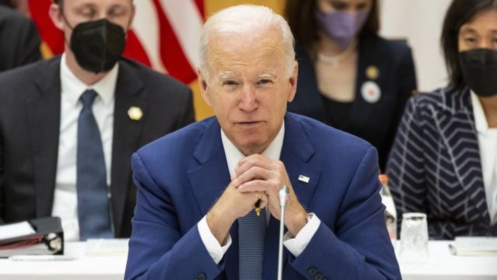 Recentes coment&aacute;rios de Biden sobre Taiwan foram vistos por alguns como mudan&ccedil;a de tom na pol&iacute;tica dos EUA &mdash; Foto: EPA/via BBC