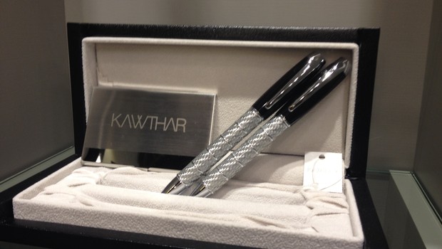 Kit de canetas da Kawthar Concept: produção internacional (Foto: Adriano Lira)