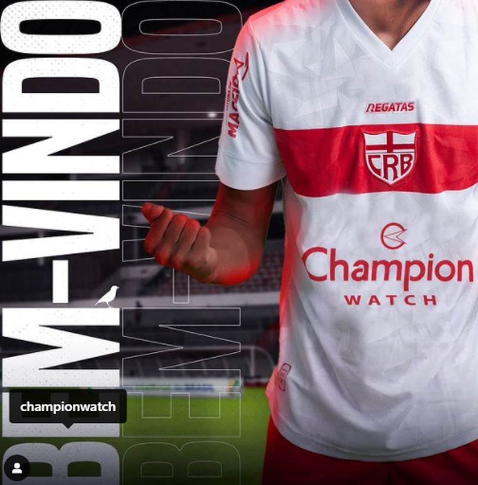 CRB também assina contrato com a Champion Watch — Foto: ASCOM CRB