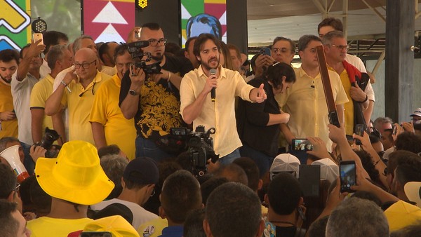 Convenção partidária do PSDB aconteceu neste domingo (31), em Campina Grande — Foto: Reprodução/TV Paraíba