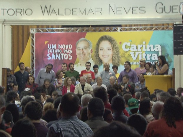 PCdoB anunciou candidatura de Carina Vitral (Foto: Reprodução/TV Tribuna) PCdoB anunciou candidatura de Carina Vitral (Foto: Reprodução/TV Tribuna)