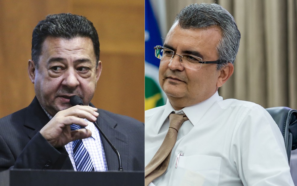 Deputado estadual Mauro Savi (à esquerda) e o ex-chefe da Casa Civil, Paulo César Zamar Taques (à direita) que é primo do governador de Mato Grosso, foram presos na Operação Bônus (Foto: Karen Malagoli/ALMT/Mayke Toscano/Secom-MT)