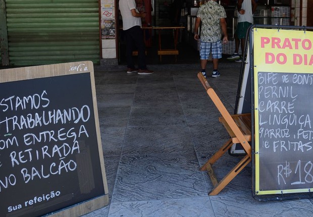 Comércio, restaurante (Foto: Fernando Frazão via Agência Brasil)
