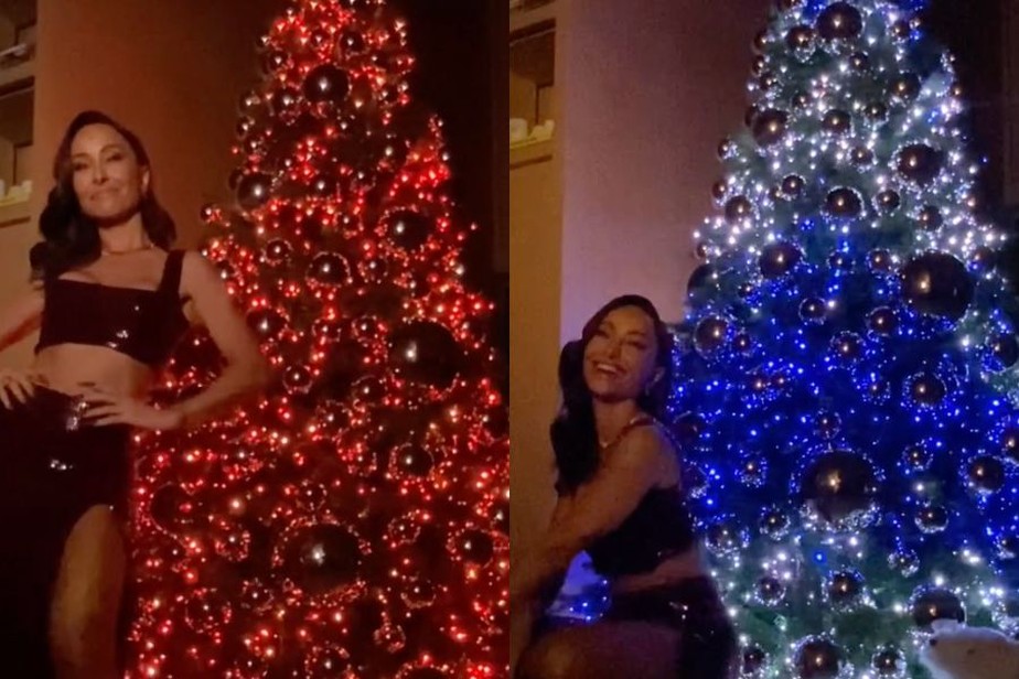 Sabrina Sato mostra árvore de Natal que muda de cor com o toque; vídeo |  Entretenimento | Glamour