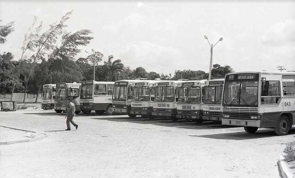 Terminal de Messejana em Fortaleza no período da inauguração em julho de 1992.  — Foto: Paulo Rocha/Agência Diário