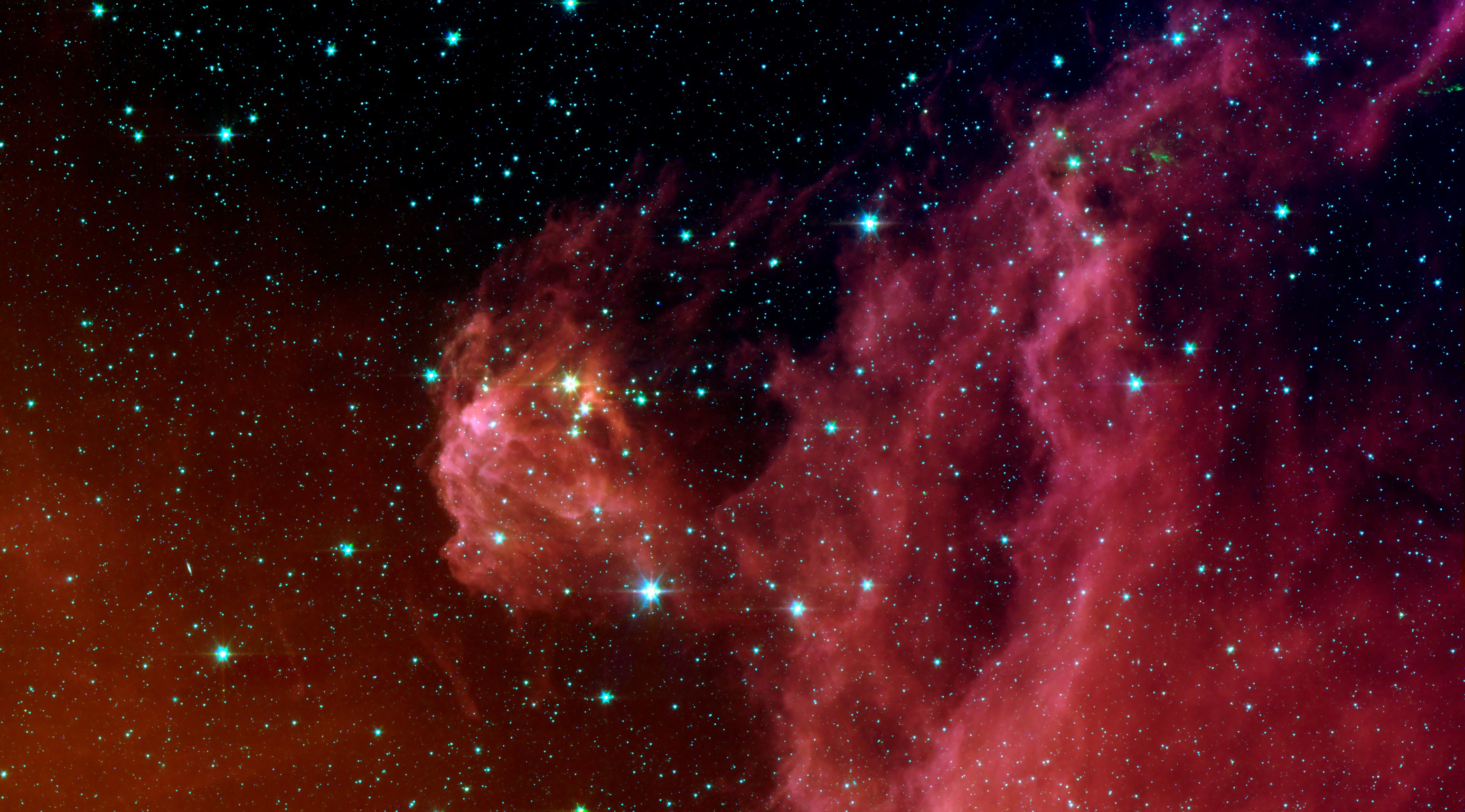 Formação de estrelas na constelação de Órion  (Foto: NASA/JPL-Caltech/D. Barrado y Navascués (LAEFF-INTA))
