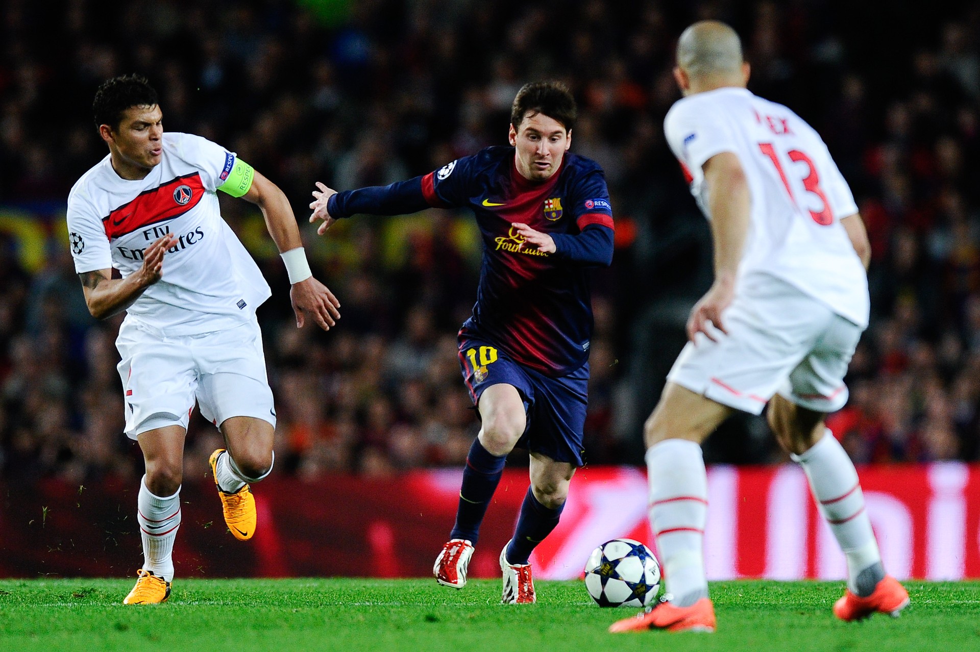 Thiago Silva elogiou Lionel Messi, mas acredita no título brasileiro na Copa (Foto: Getty Images)