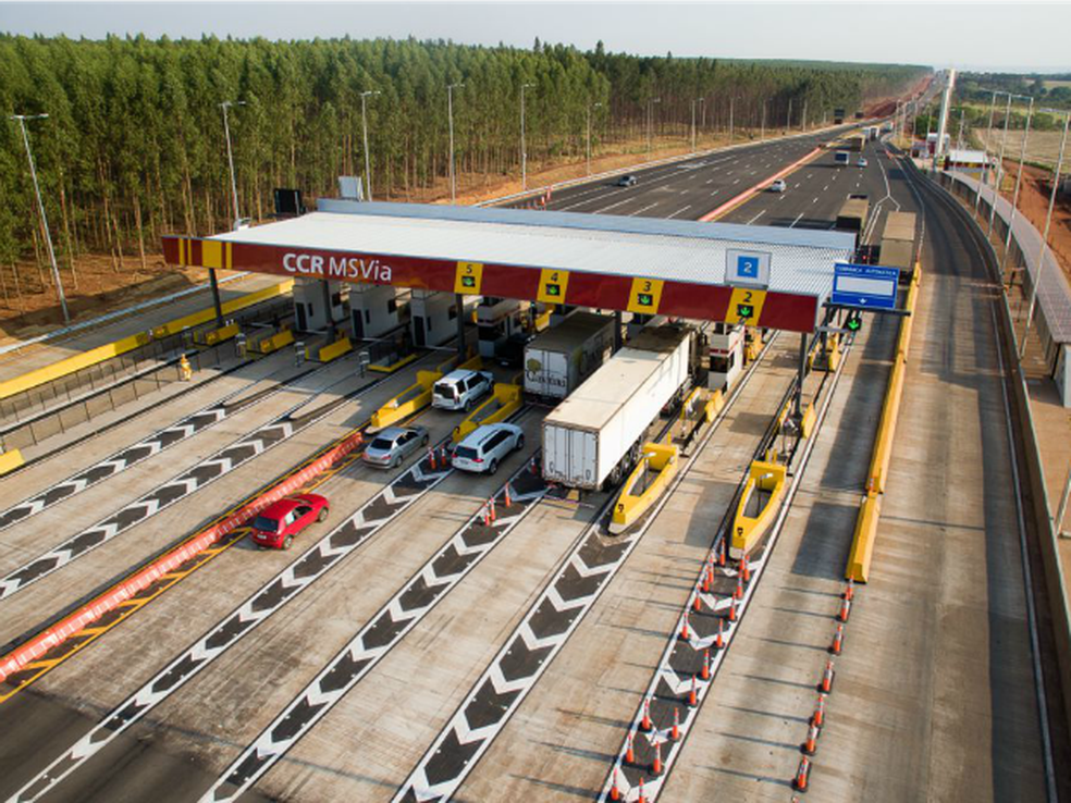 Valor da redução é de 53,94% e começa a valer a partir deste sábado, na BR-163 em MS. — Foto: Rachid Waqued/ Assessoria CCR MSvia