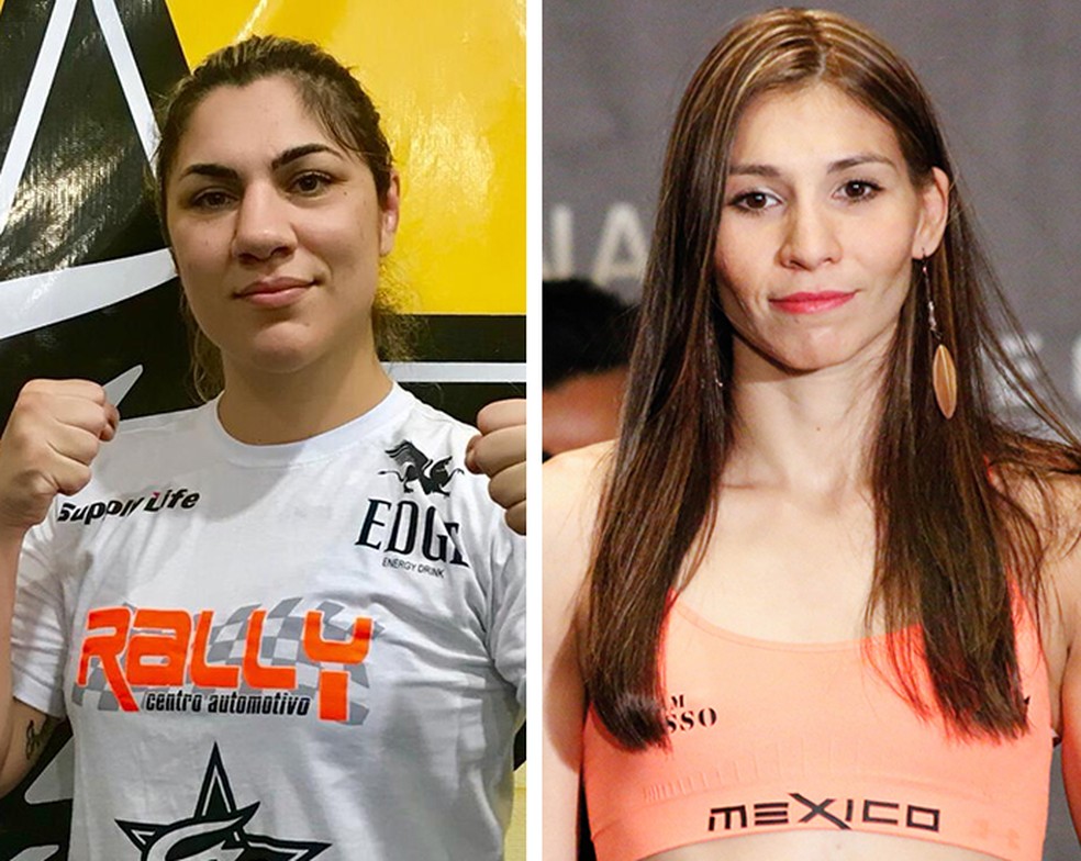 Bethe Correia encara a mexicana  Irene Aldana no UFC 227, em Los Angeles (Foto: Infografia)