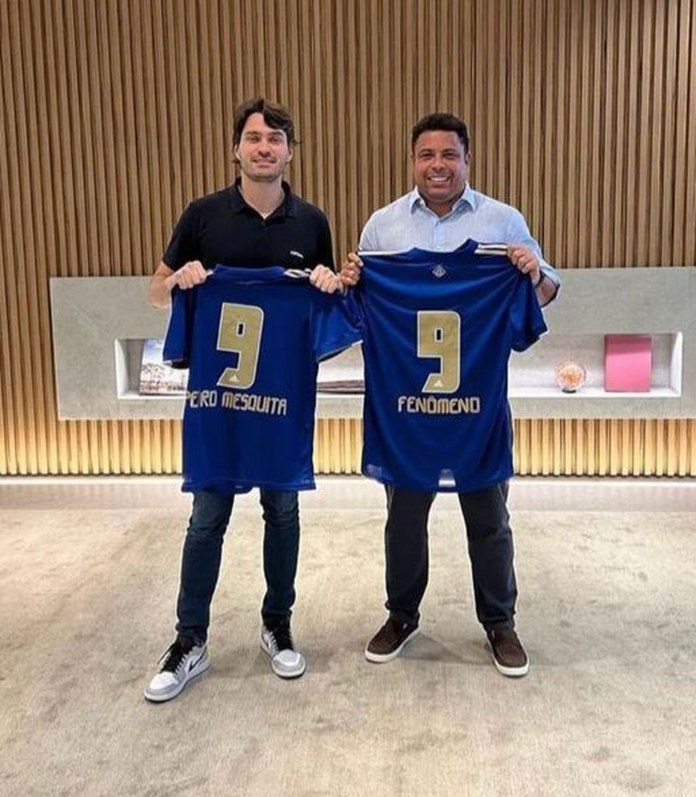 Pedro Mesquita, da XP, e Ronaldo — Foto: Twitter