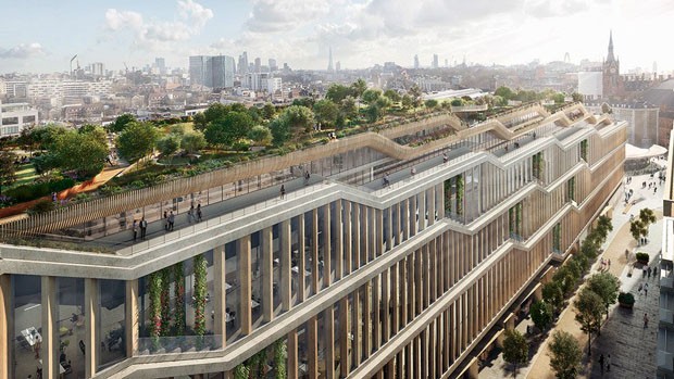 Nova sede do Google em Londres terá parque na cobertura (Foto: divulgação)