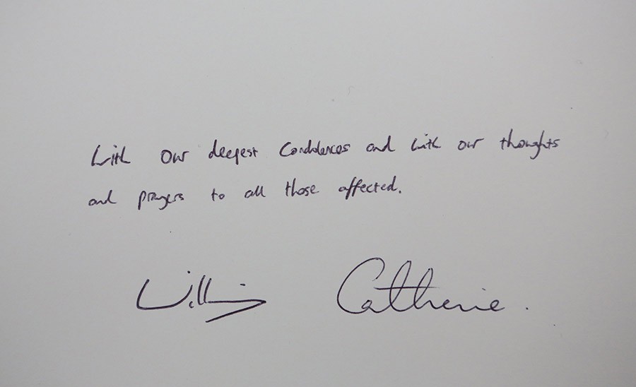 A carta de Kate Middleton e William (Foto: Getty Images)