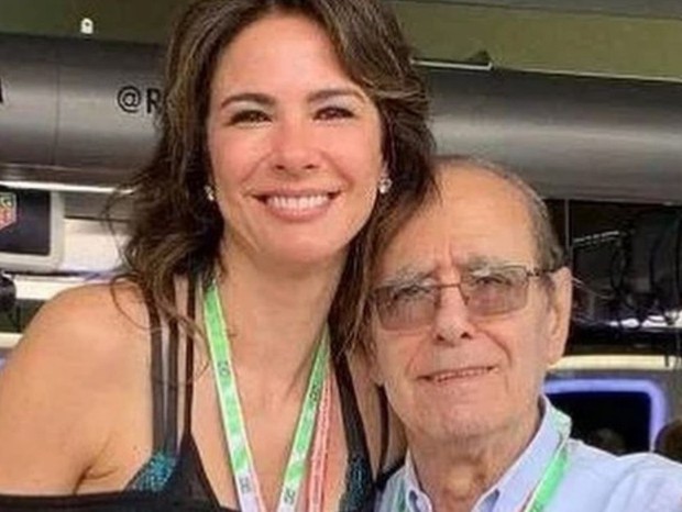 Luciana Gimenez e o pai (Foto: Reprodução/Instagram)
