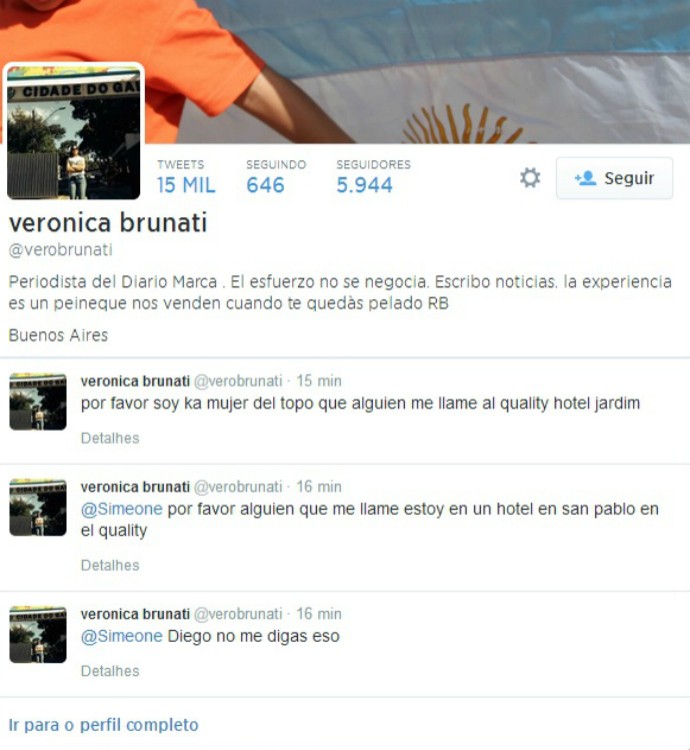 A esposa de Jorge "Topo" López ficou sabendo da morte do jornalista por meio do Twitter (Foto: Reprodução / Twitter )