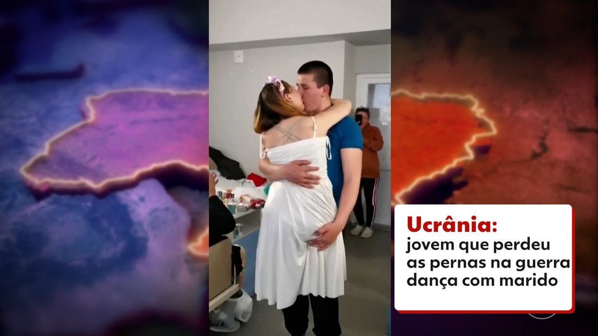 Enfermera ucraniana que perdió las piernas baila con su esposo después de casarse en el hospital |  Globalismo