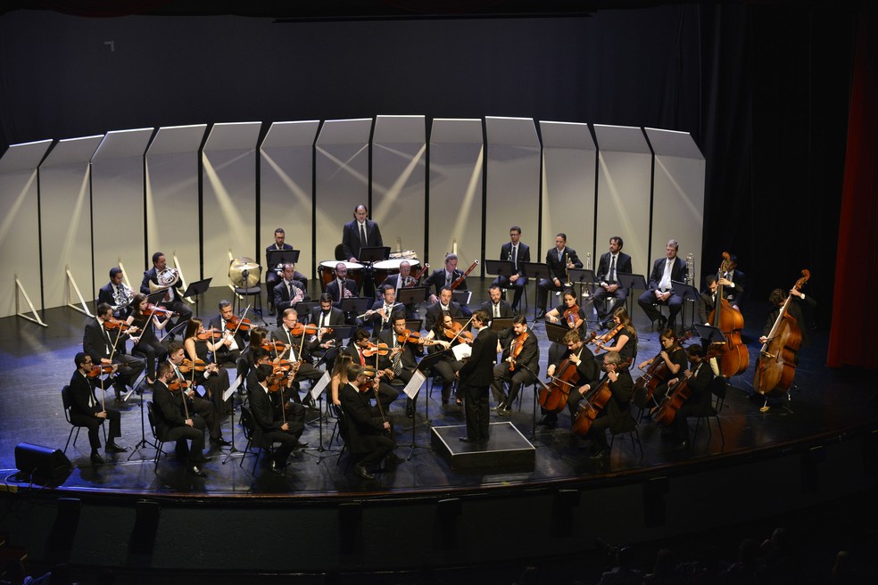Orquestra Sinfônica de Indaiatuba (SP) apresenta concerto gratuito de música erudita e popular — Foto: Giuliano Miranda