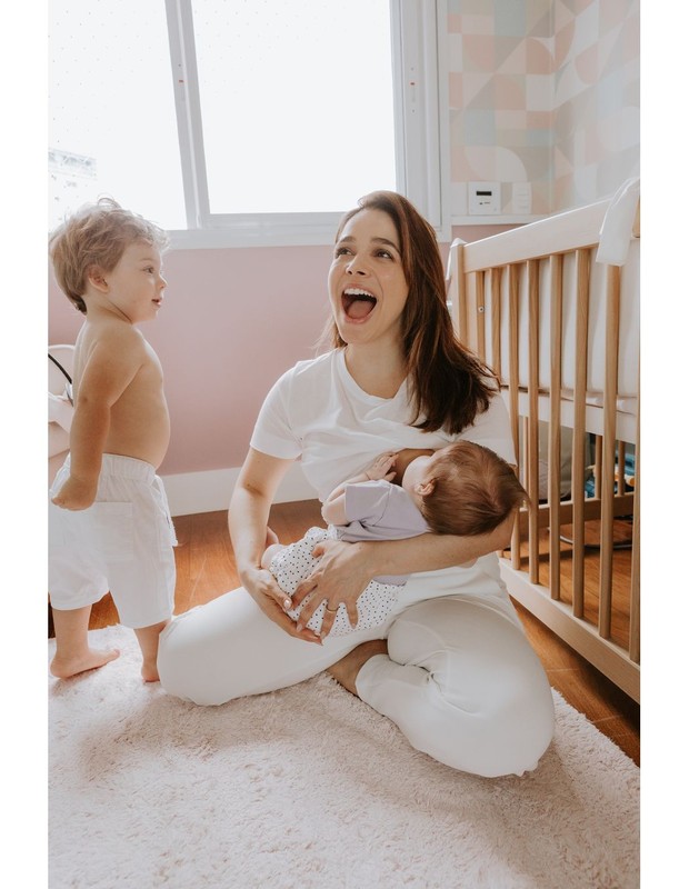 Sabrina Petraglia com os filhos Gael e Maya (Foto: Reprodução/Instagram)