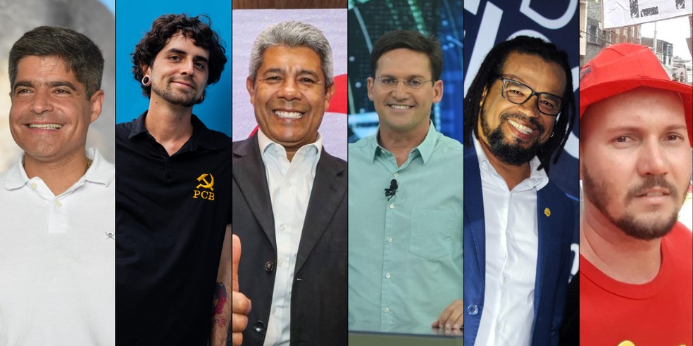 Bahia tem seis candidatos ao governo do estado nas eleições 2022 — Foto: Divulgação
