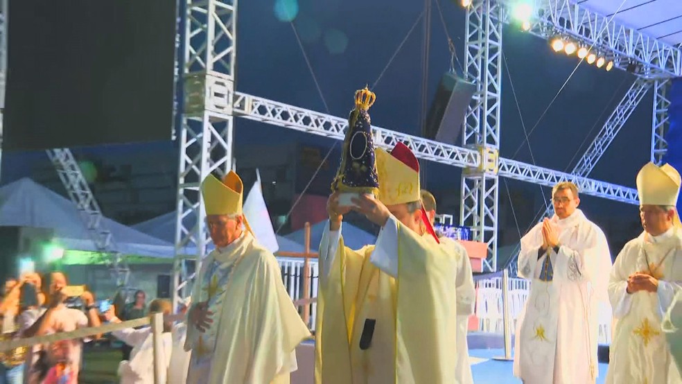 Festa de Nossa Senhora Aparecida em Brasília — Foto: TV Globo/Reprodução