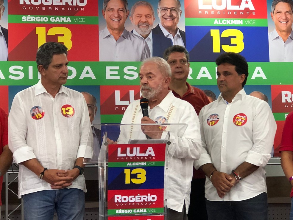 Lula, candidato do PT à presidência, durante campanha em Sergipe. — Foto: Leonardo Barreto/g1