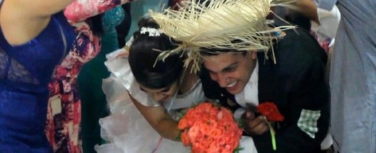 Noivos fazem festa de casamento junina em Caruaru (Amanda Sales/Arquivo Pessoal)