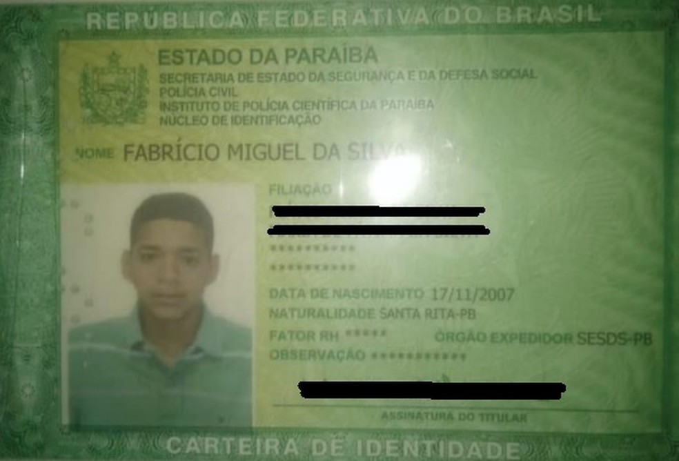 Documento que consta no registro n�mero 780577, mas que na s�mula divulgada est� como sendo de Jefferson � Foto: Reprodu��o 