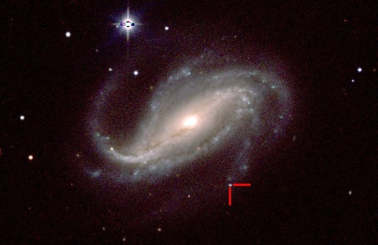 supernova (Foto: C. Kilpatrick/Universidade da Califórnia em Santa Cruz e Instituto Carnegie e Observatório Las Campanas, no Chile / Divulgação)