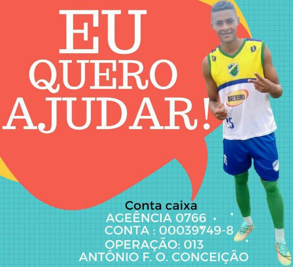 Amigos pedem ajuda para tratamento do volante  (Foto: Reprodução)