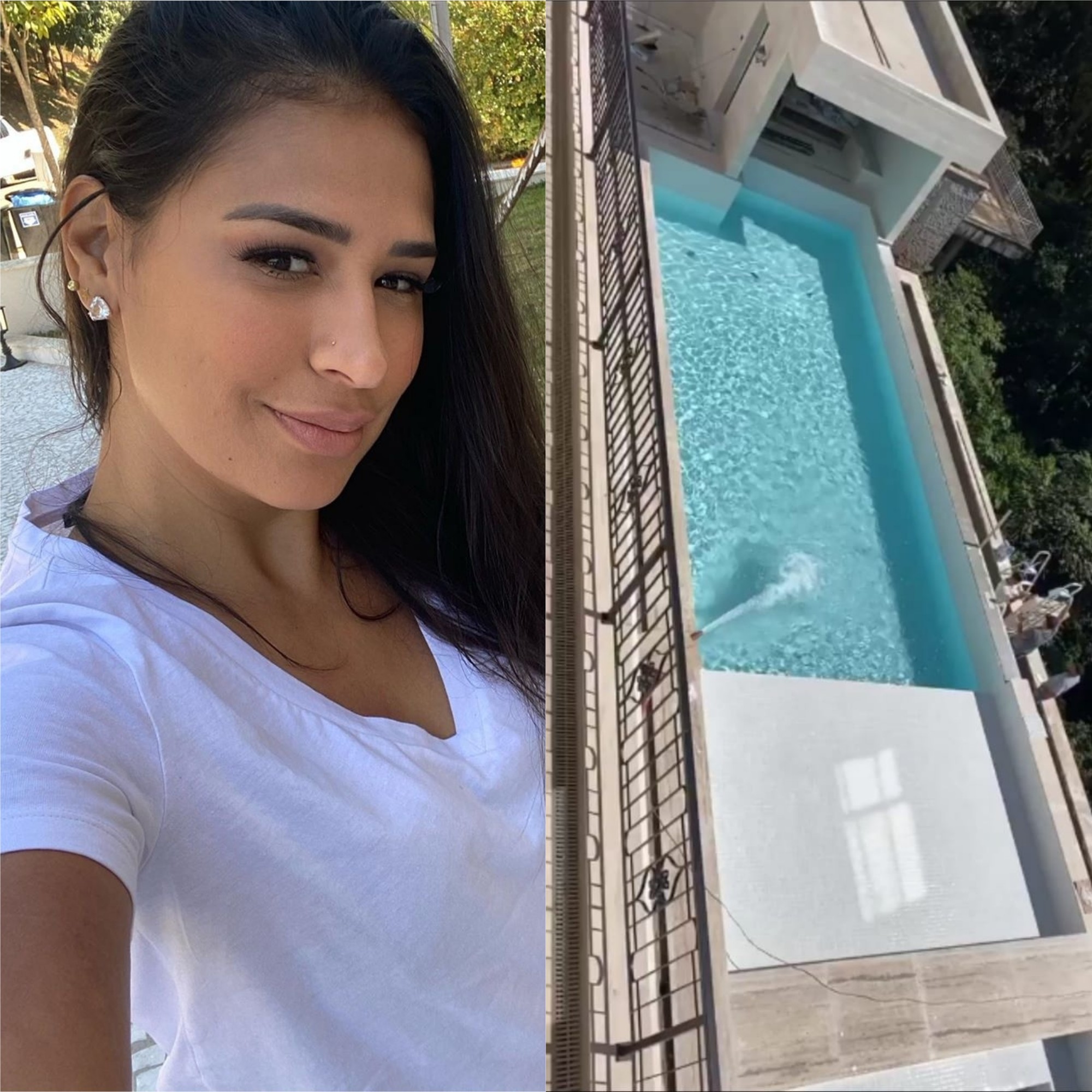 Simone mostra a nova piscina quase finalizada (Foto: Reprodução/Instagram)
