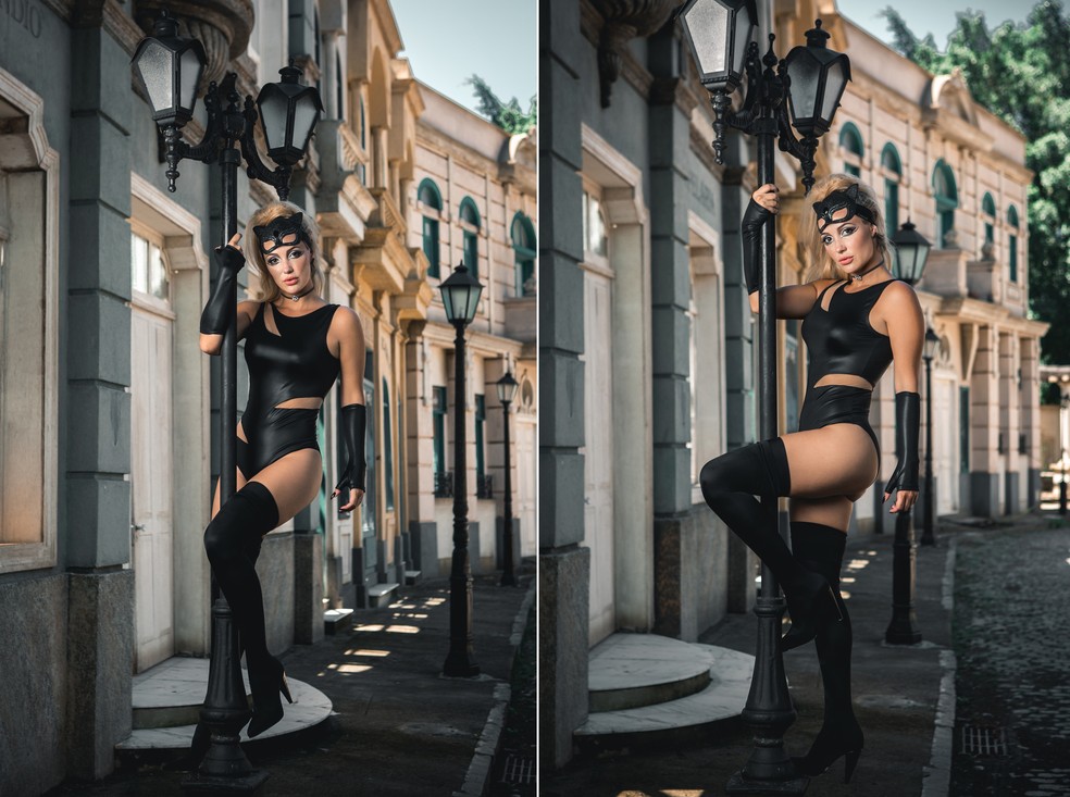 Josie Pessoa, a Luciana de 'O Sétimo Guardião', é musa do Bloco da Favorita — Foto: Fabiano Battaglin/Gshow