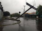 Temporal e queda de granizo causam estragos na Fronteira Oeste do RS