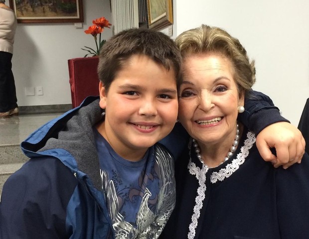 Dona Cordélia com o neto (Foto: Reprodução/Instagram) Dona Cordélia com o neto (Foto: Reprodução/Instagram)