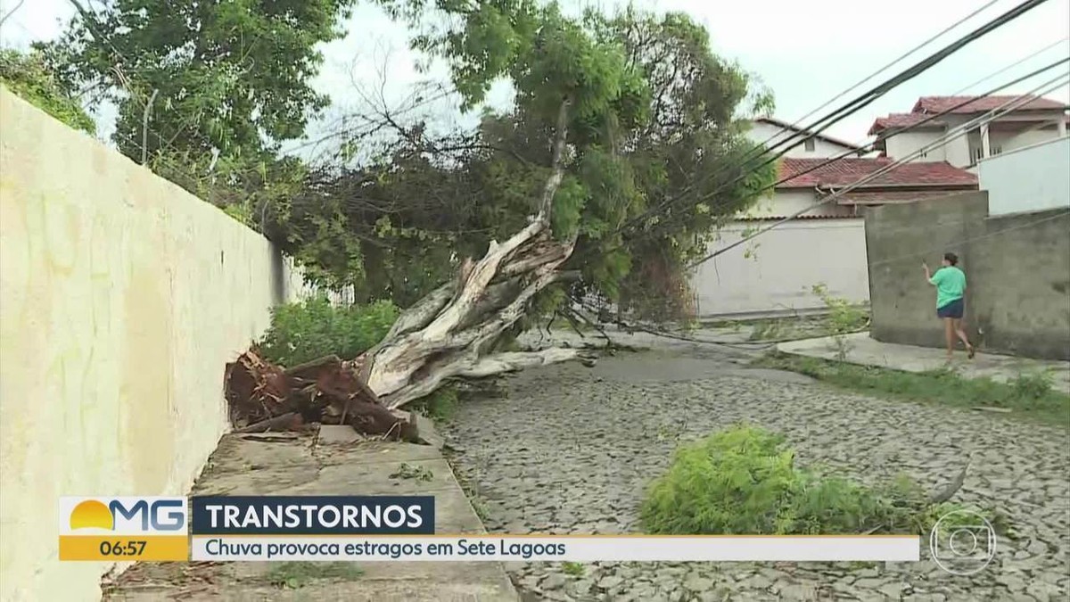 Temporal causa destruição em Sete Lagoas e assusta moradores Minas Gerais G1