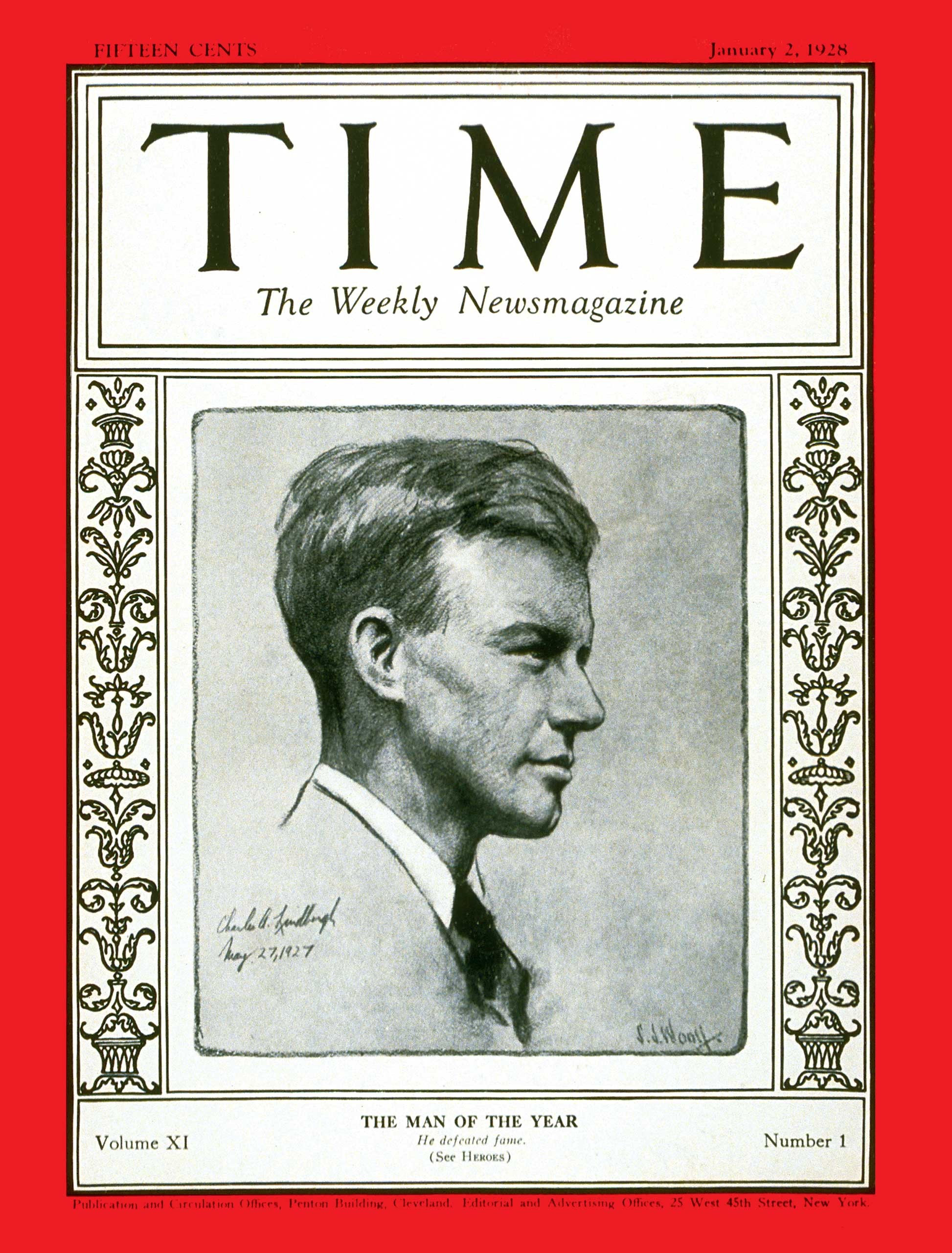 Charles Lindbergh: Aviador foi o primeiro 'Homem do ano' escolhido pela revista