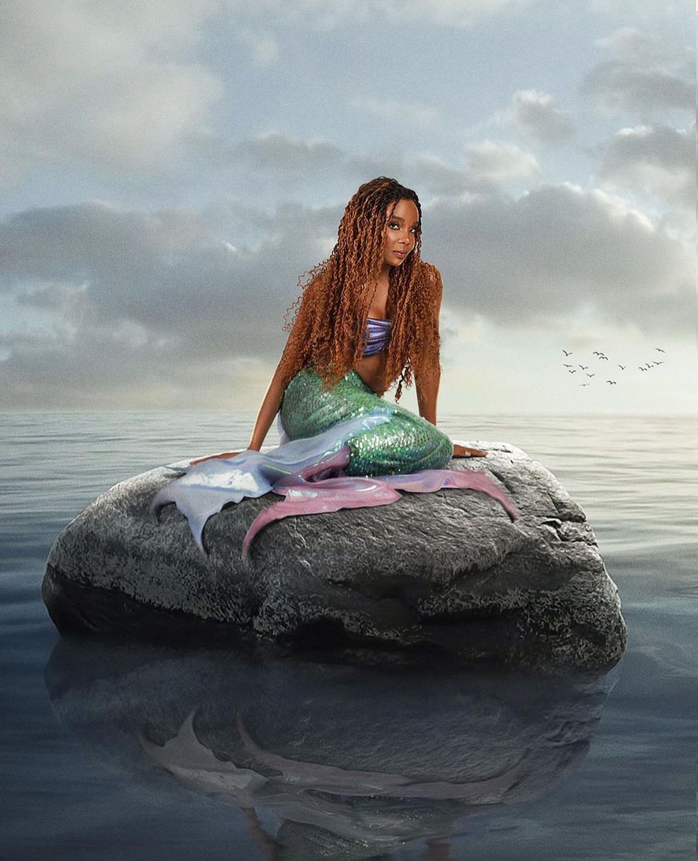 Thelminha de Ariel do filme 'A Pequena Sereia' para o Halloween — Foto: Reprodução/Instagram